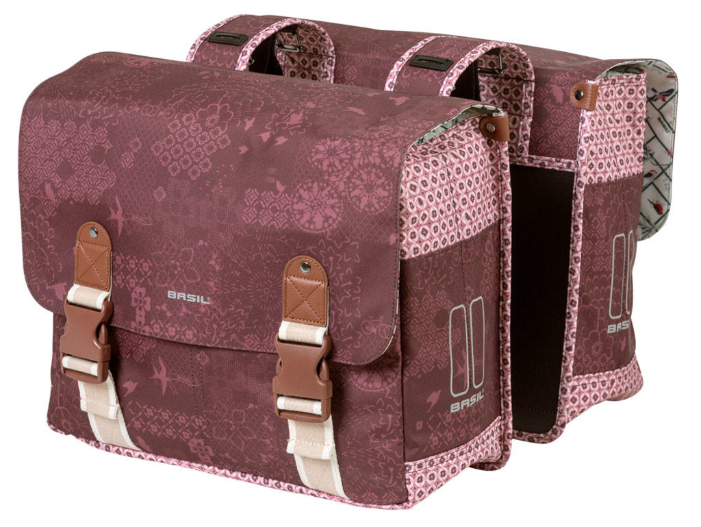 Dubbele-Fietstas-Basil-Boheme-Fig-Red-35-Liter Dubbele-Fietstas-Basil-Boheme-Fig-Red-35-Liter
